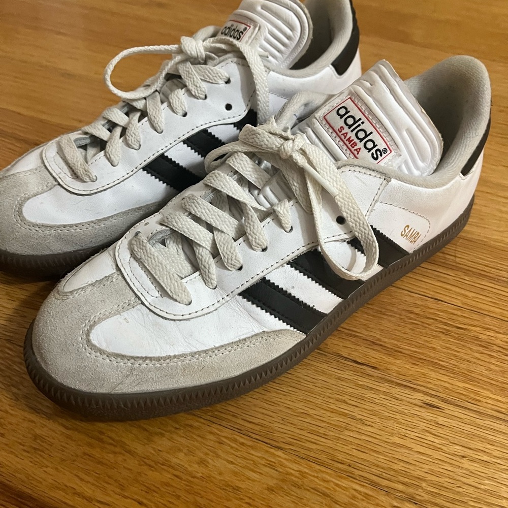 Adidas Samba White and Black Sneakers
